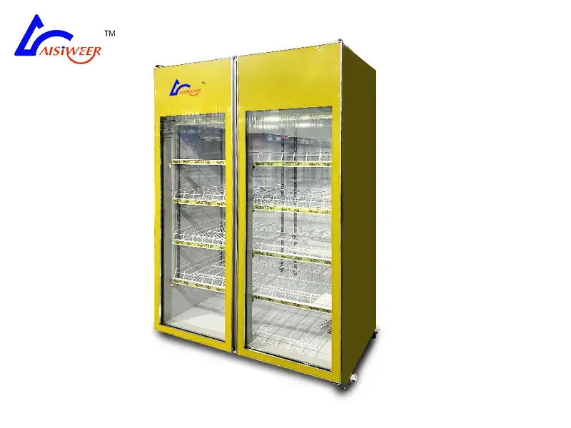 Double-door air-cooled cabinet refrigerator