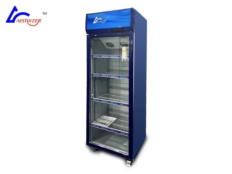 Single door air-cooled cabinet refrigerator