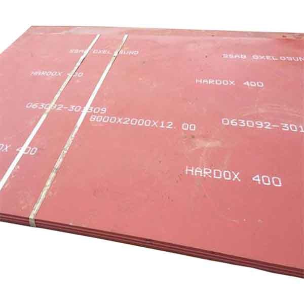 Placa de acero resistente al desgaste AR600