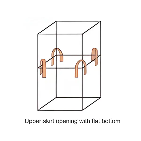 Large cloth on top and flat bottom