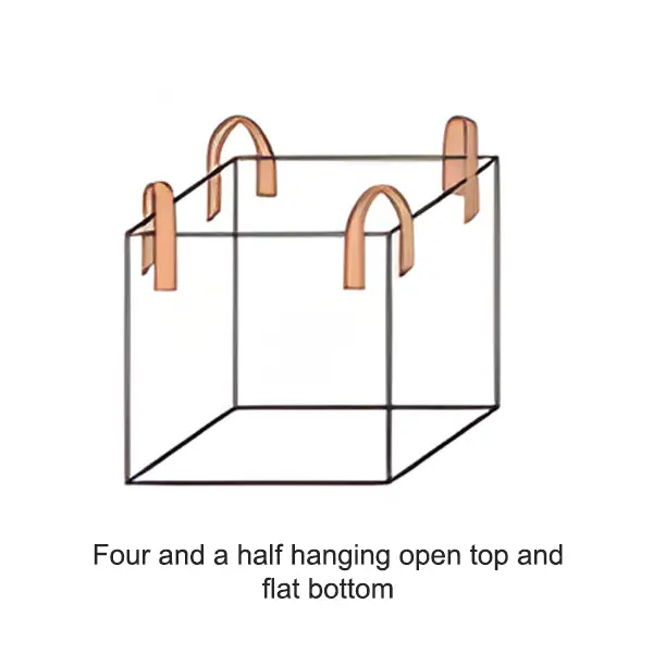 Large opening on top and flat bottom