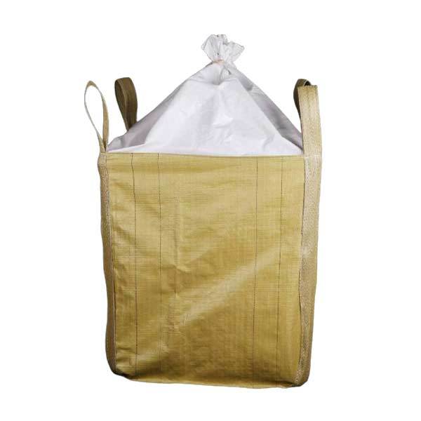 Yellow big mouth cloth bag