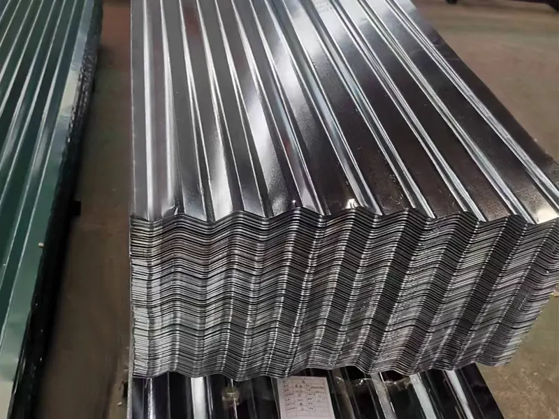 Galvanised corrugated roofing sheets