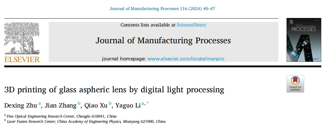 Glass Aspheric Lens Printing Process