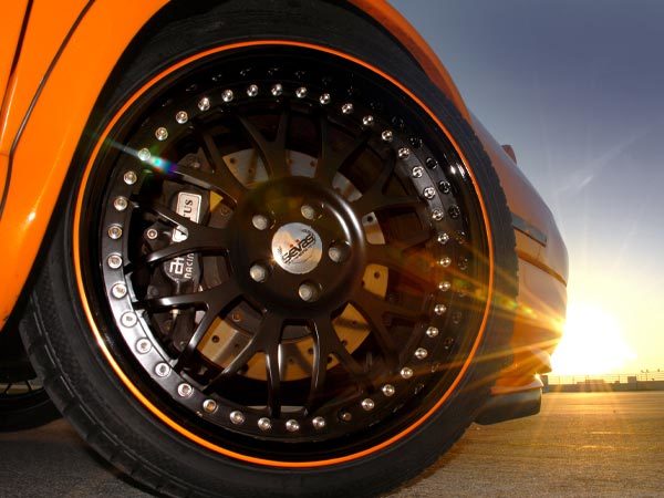 What is the rotation of the car wheels?