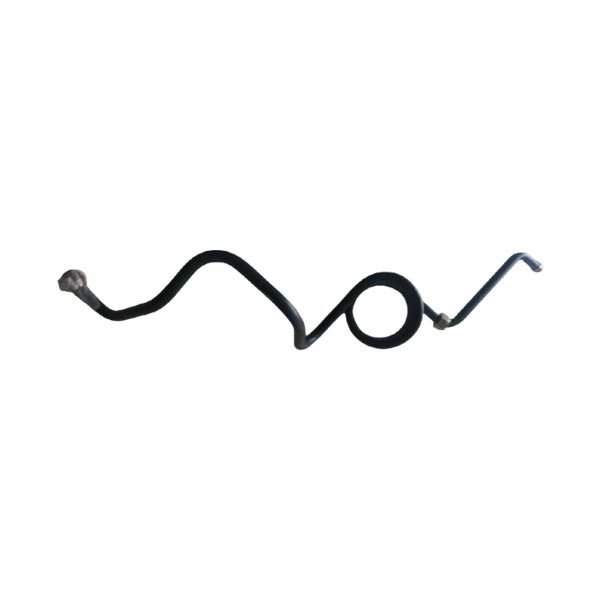 Air compressor outlet spiral pipe