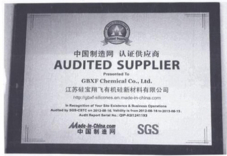 Manufacturer certified supplier