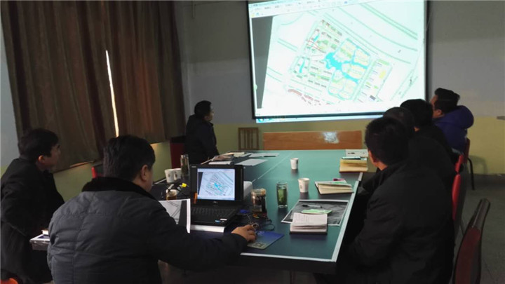 置業(yè)公司審核金渠澗河花園二期規(guī)劃設計方案