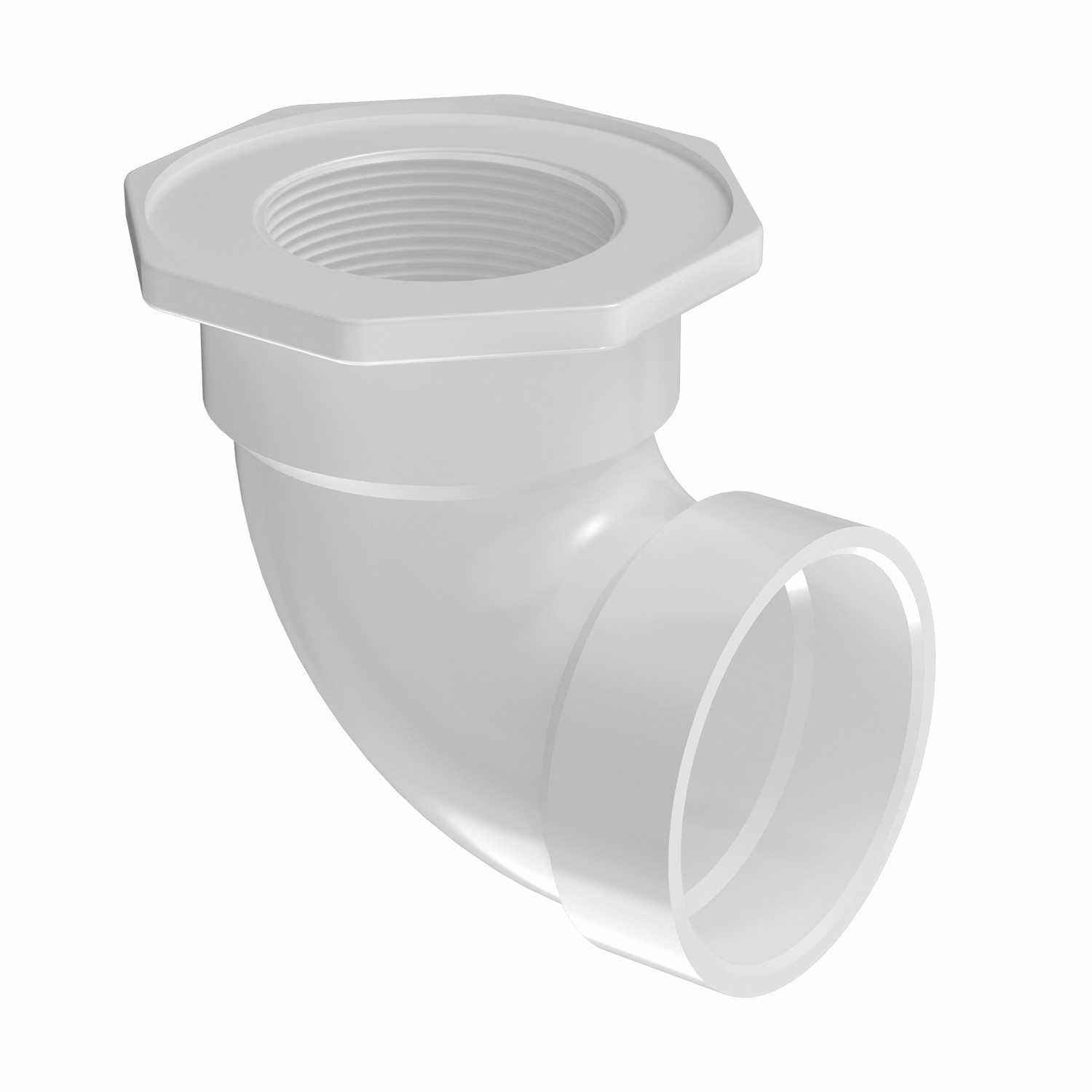 Badewannen-Überlaufbogen PVC 1 1/2" & 1 1/4" Diamant