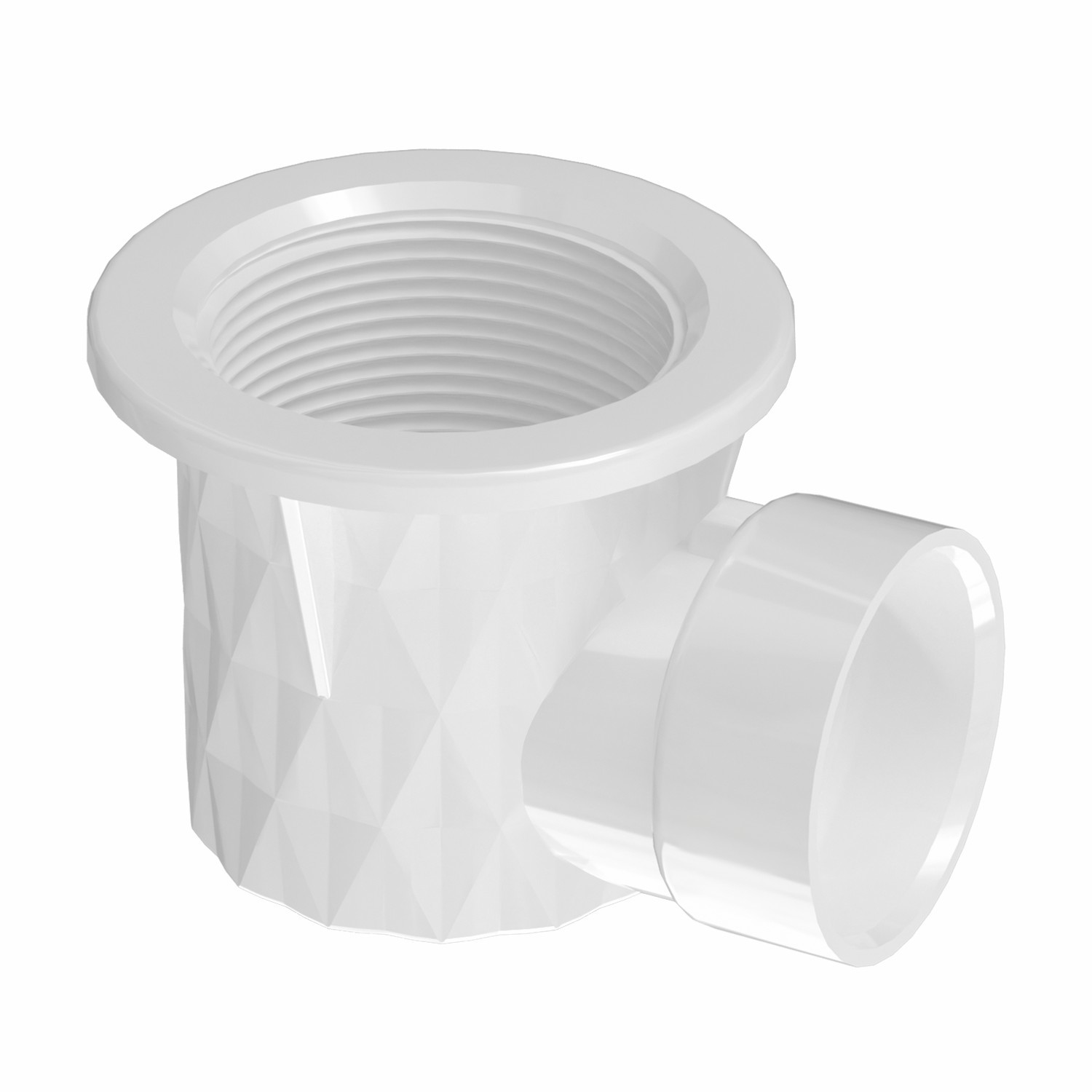 Badewannen-Überlaufbogen PVC 1-1/2" & 1-1/2" Diamant