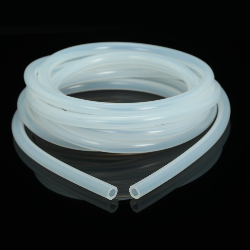 Tubo de silicona extruido de 2mm con vulcanización de platino, manguera de goma para vacío