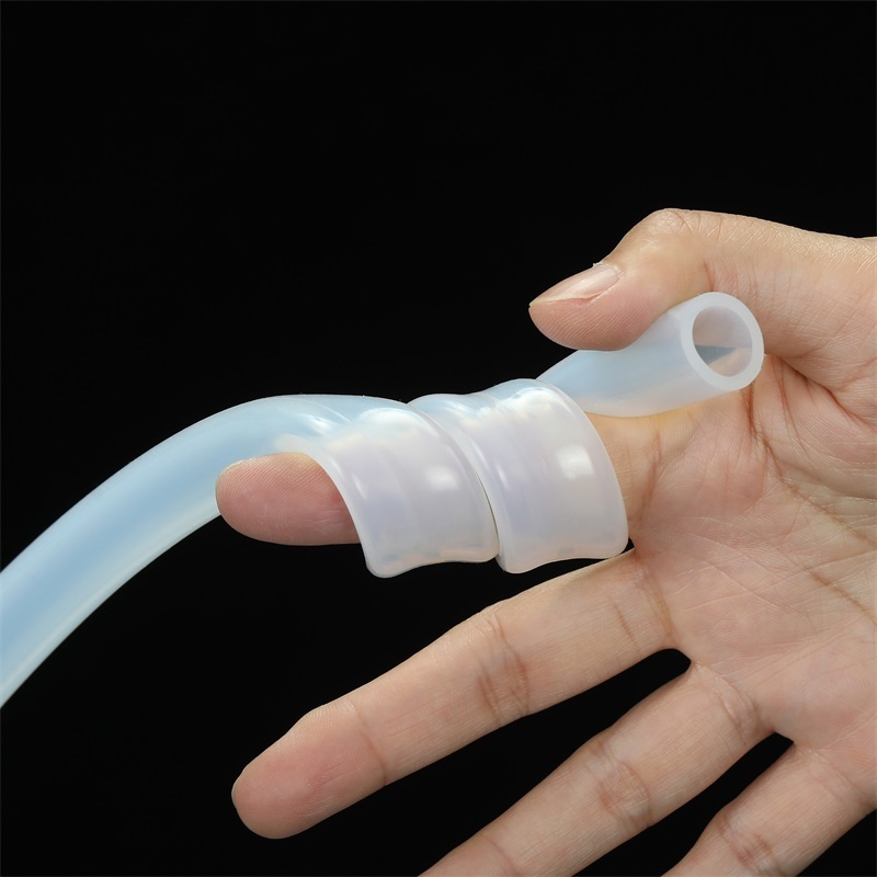 Tubo de manguera de goma de silicona platino transparente y transparente para máquina de café