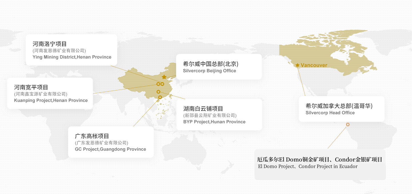 希爾威金屬礦業(yè)有限公司(Silvercorp Metals Inc.) 希爾威金屬礦業(yè)有限公司(Silvercorp Metals Inc.)