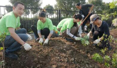 优科豪马苏州工厂举行第二期“千年之林”植树活动