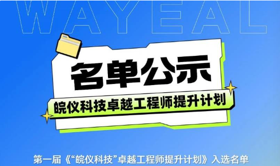 名單公示！第一屆《“皖儀科技”卓越工程師提升計(jì)劃》項(xiàng)目評(píng)審結(jié)果公示