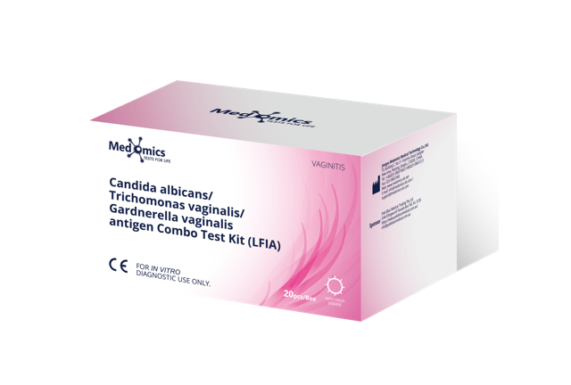 Candida albicans/Trichomonas vaginalis/Gardnerella vaginalis antigen Combo Test Kit (LFIA)