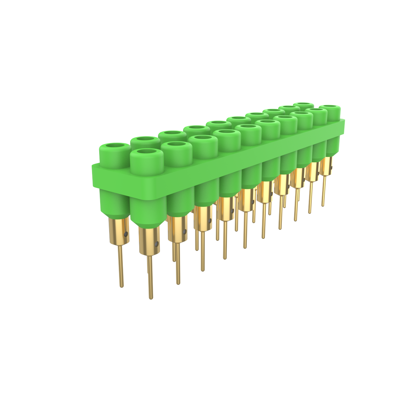 CMC170102-05-绿色，断连块20路插座，PCB款，间距6mm