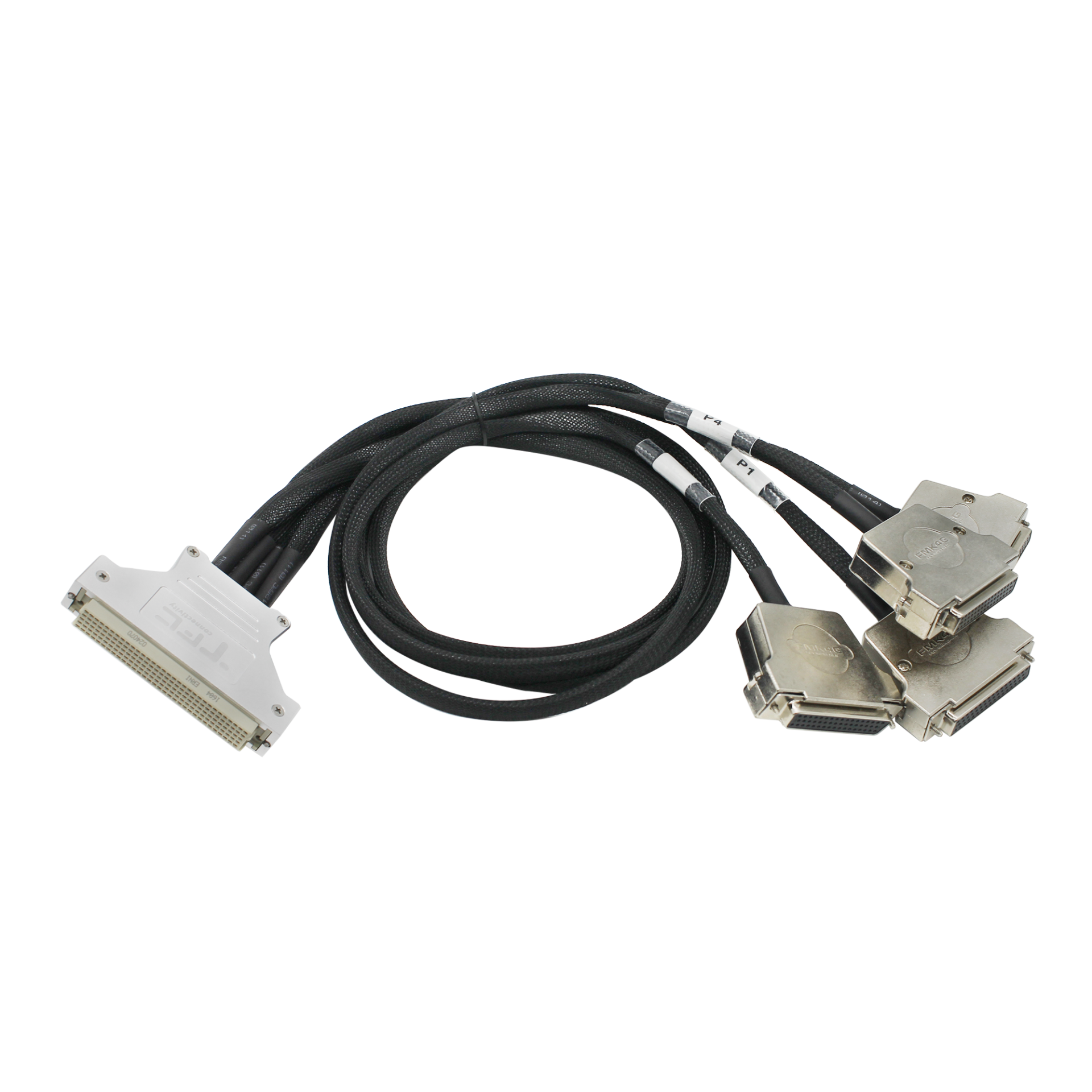 CMC131601-1m  DIN160母头转4xDB50P母头，高温线，带屏蔽，1m