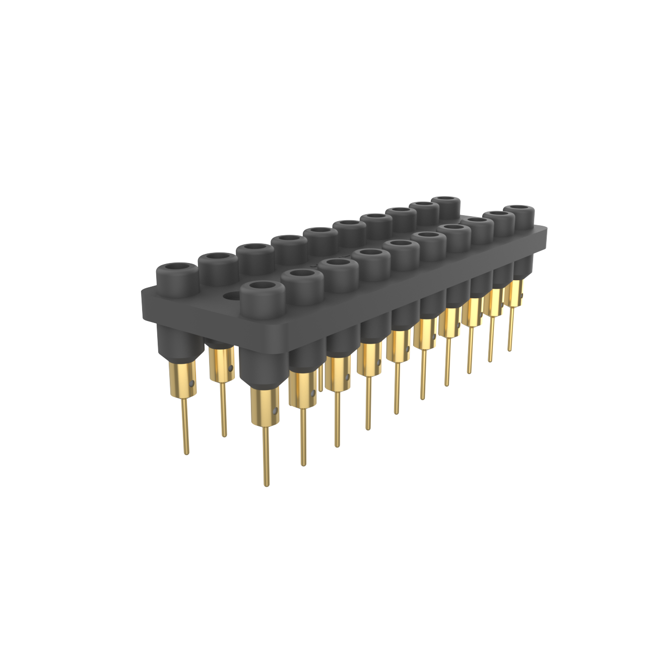 CMC170103-01 黑色，断连块20路插座，PCB款，间距12mm