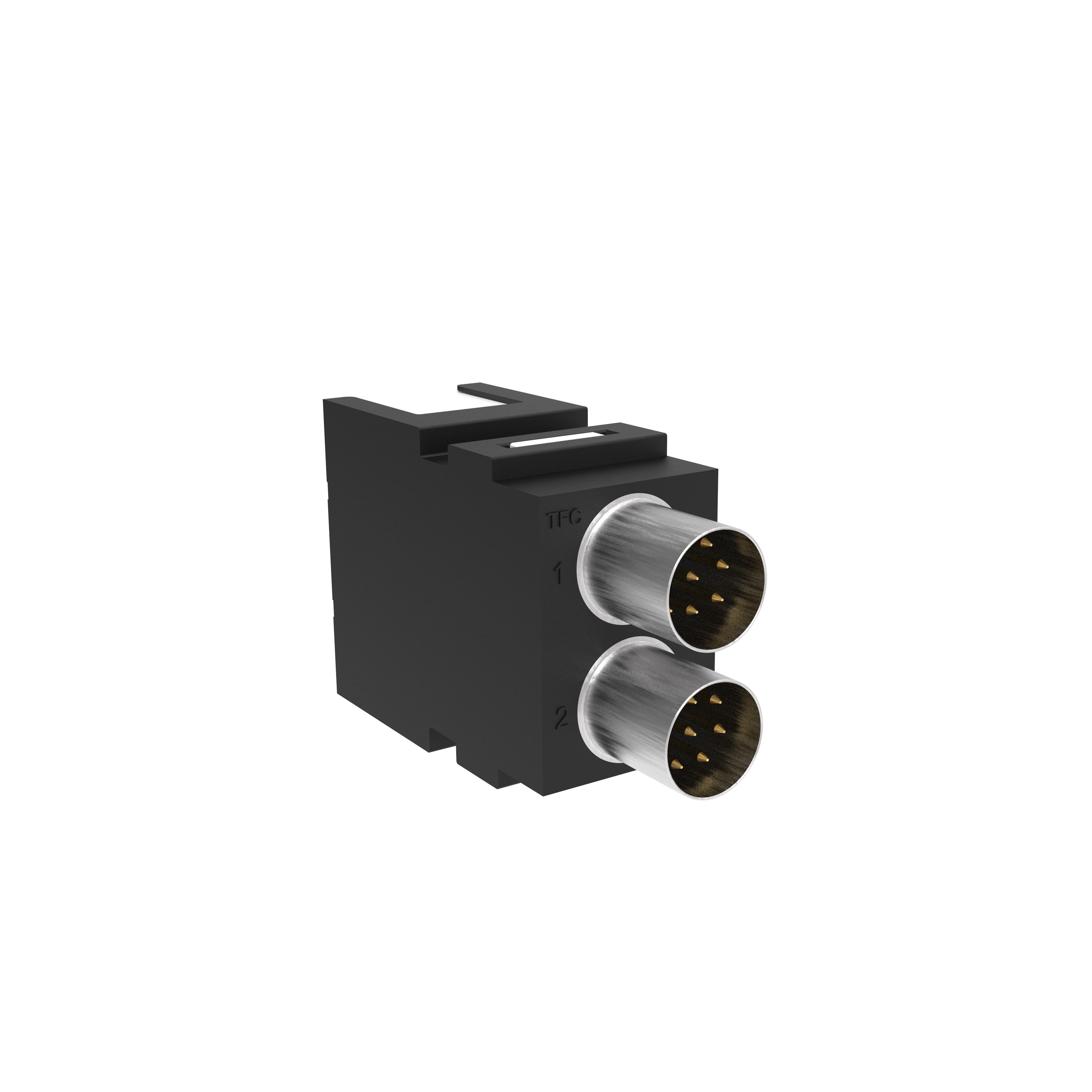 CMW-RJ45-S W系列，插头模组，100 Mbit用于以太网通讯(CAT5)，2*8通道，20mm厚，PA材质
