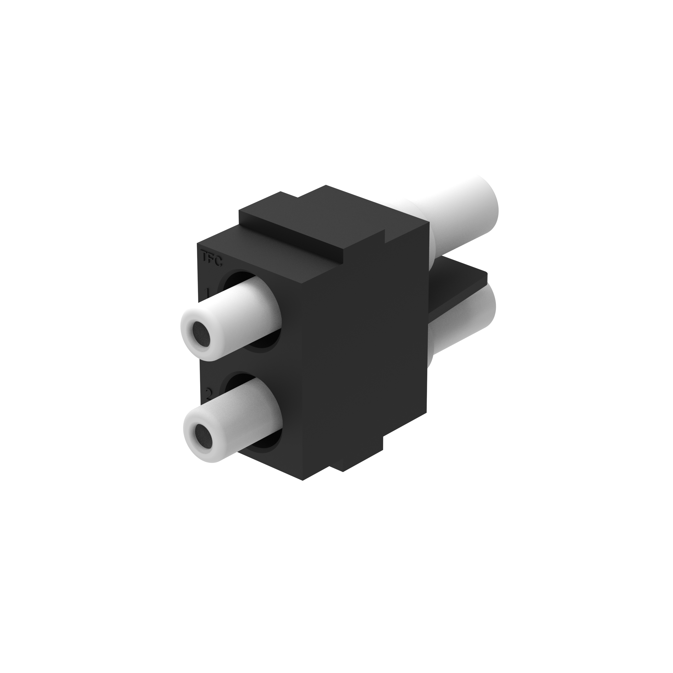 CMW-EHV3-2-B   W系列，插孔高压模块，φ3.0mm，32A，5 kV，2通道，压接，18mm厚，TPE+PTFE材质