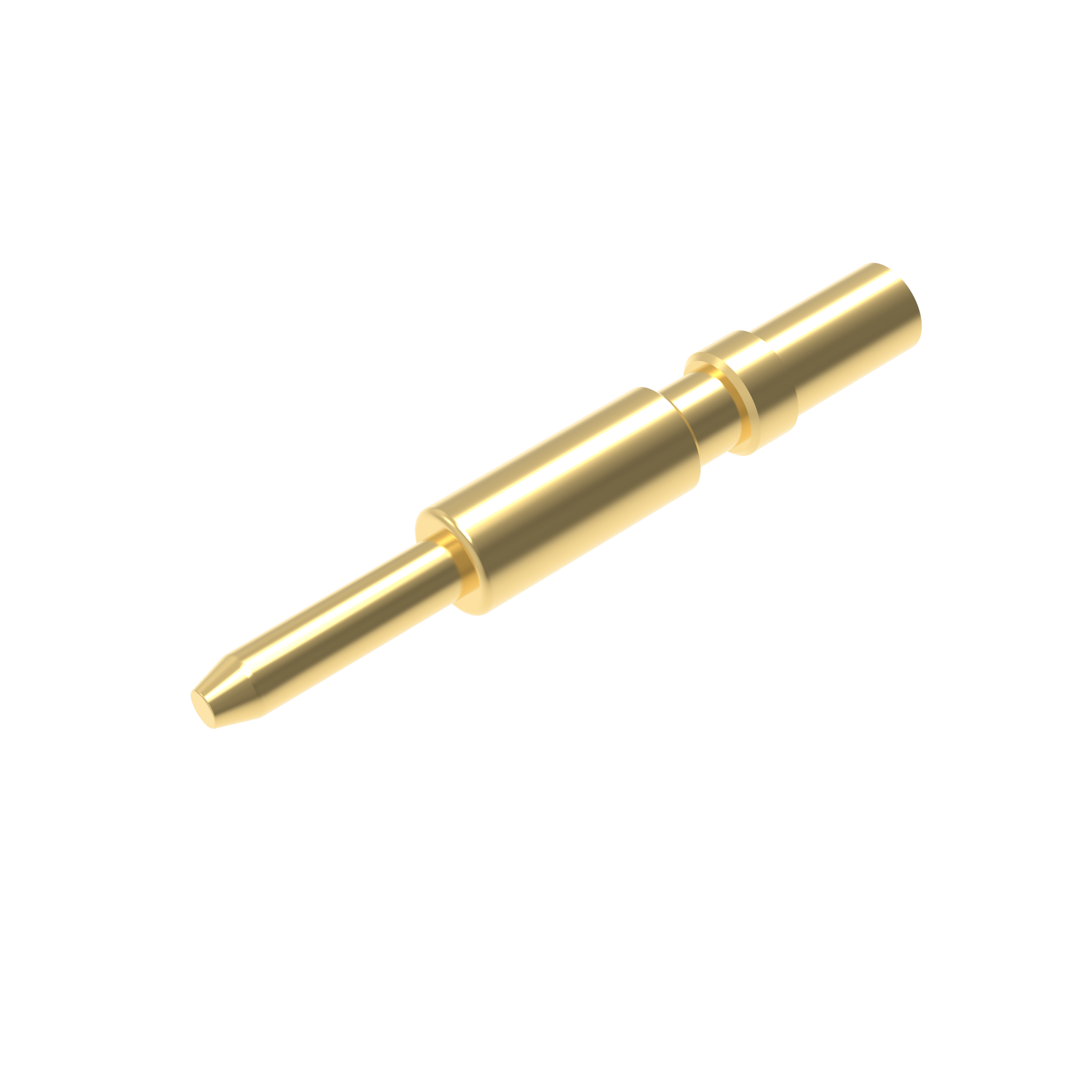 CMW-SC3-2.5-4-AU10  功率插针，Ø3mm，35A，压接12-14AWG，镀金