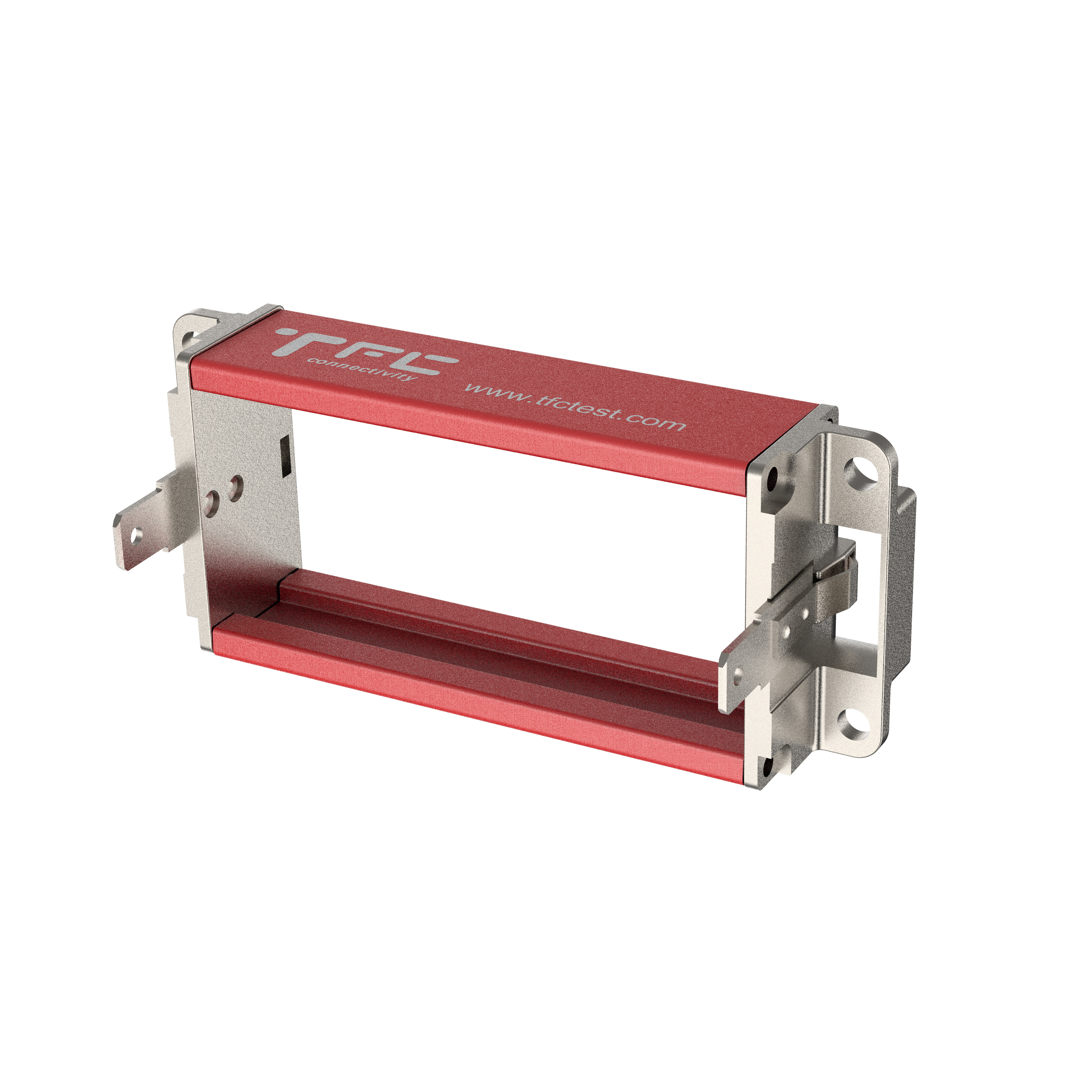 CMW-FA180-CT-B 插座，PCB安装，带接地，铝合金支撑轨道，长度180mm(可定制)