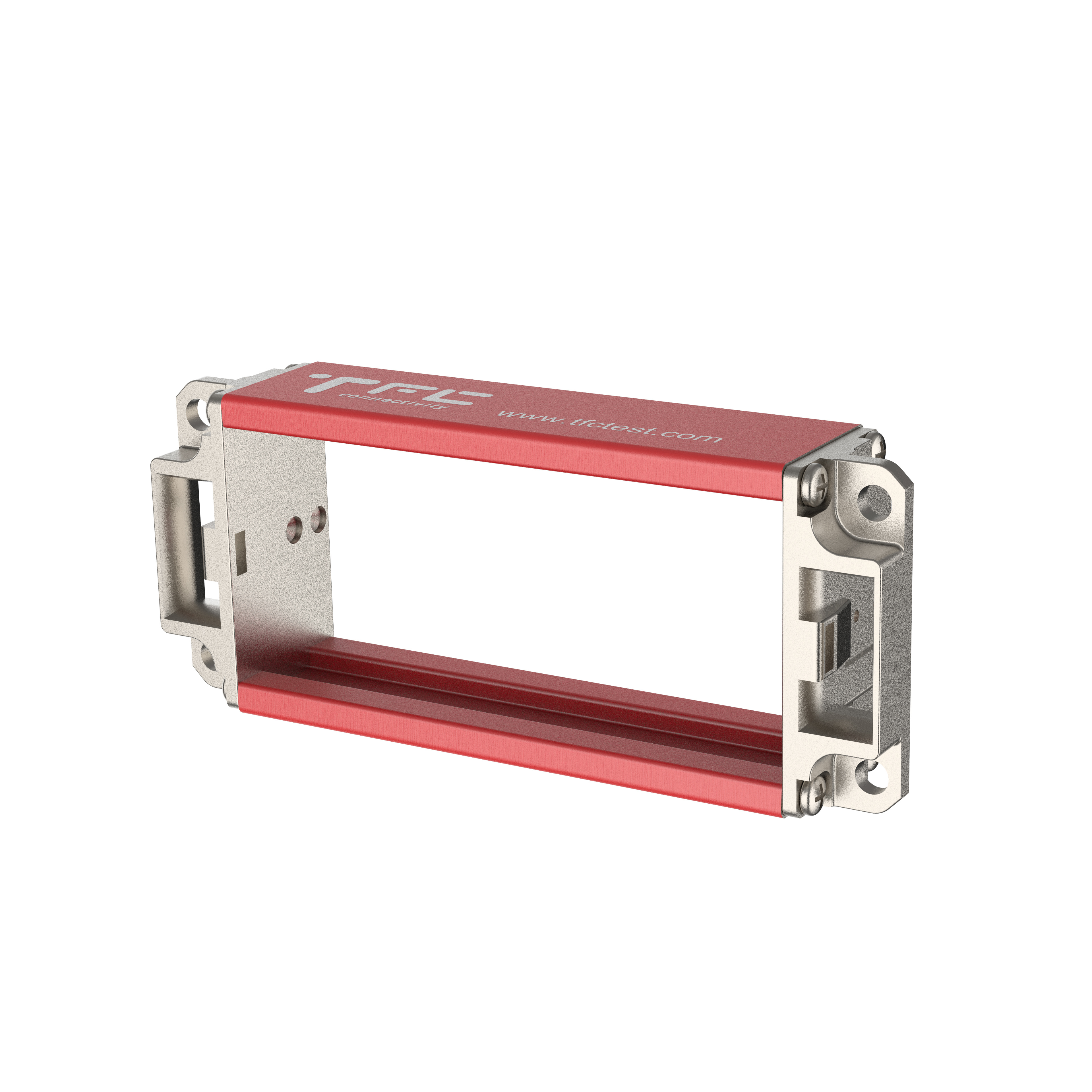 CMW-FA180-C-B 插座，PCB安装，不带接地，铝合金支撑轨道，长度180mm(可定制)