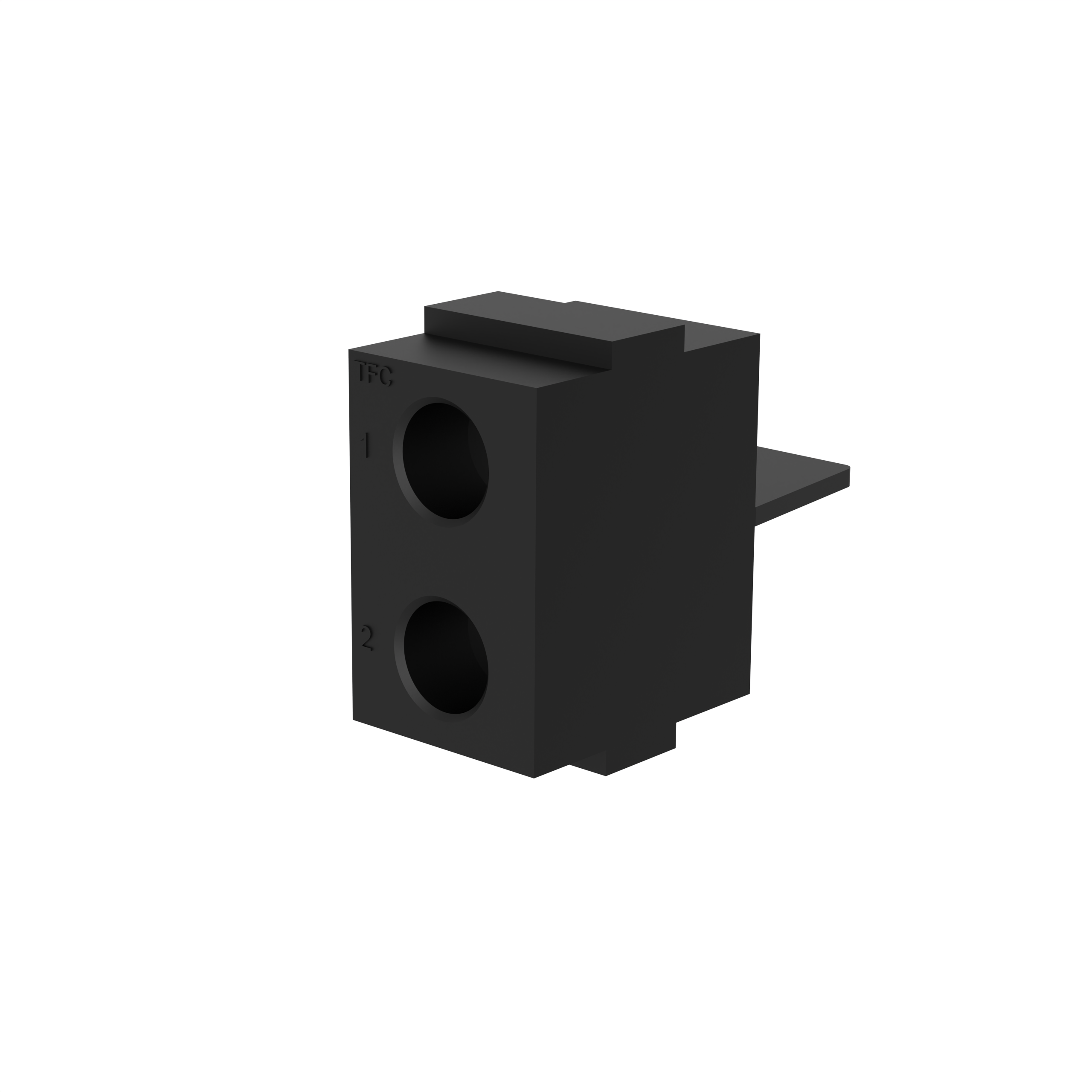 CMW-E8-2  W系列，插针模块，Ø8.0mm，可达150A，1000V，2通道，18mm厚，TPE材质