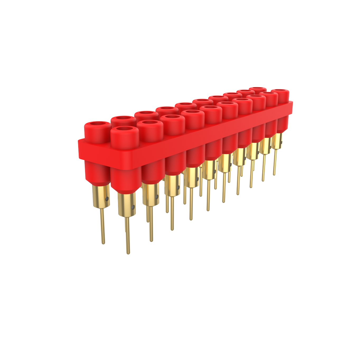 CMC170102-02-红色，断连块20路插座，PCB款，间距6mm