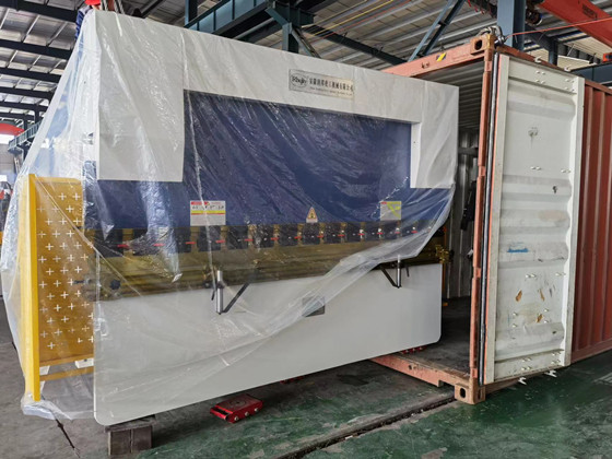 Rbqlty press brake and shearing machine sent to USA