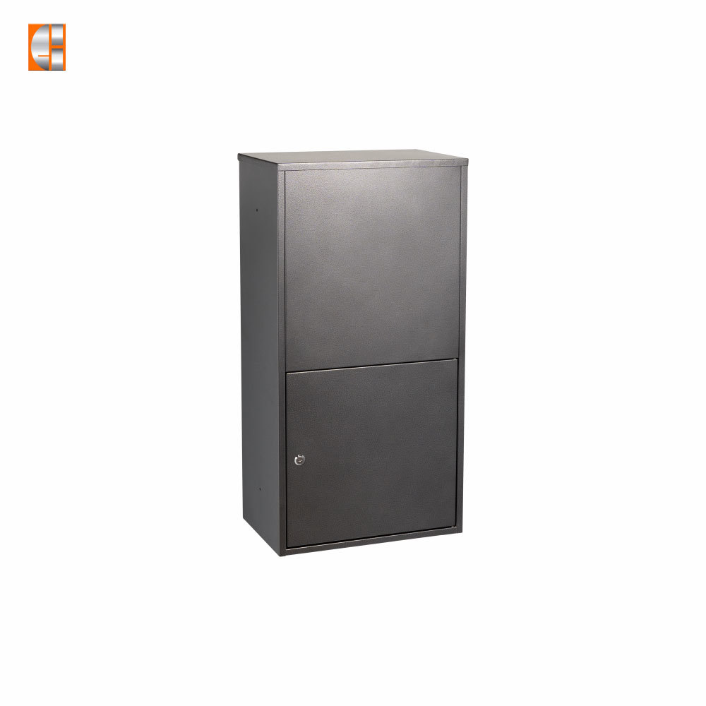 Parcel drop box steel locking package mailbox door front load high quality customized OEM metal factory China