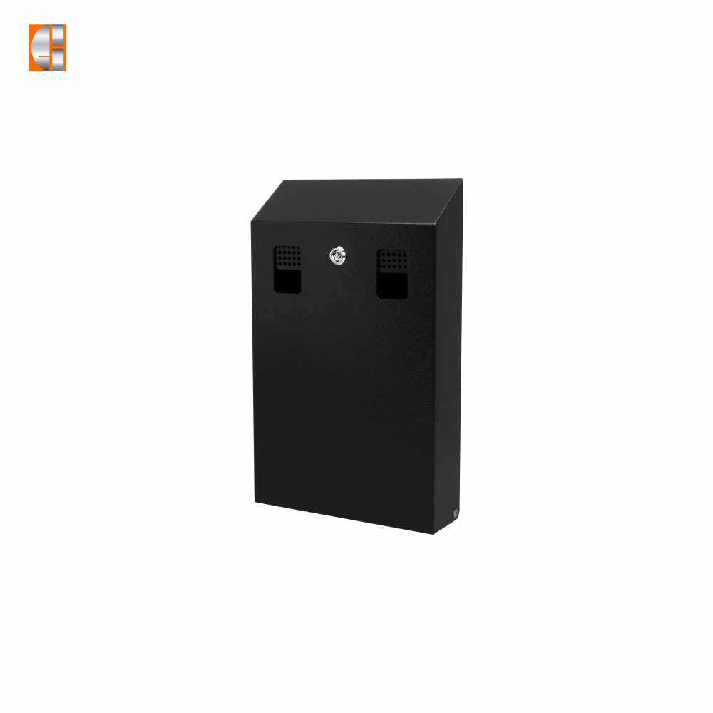 Cigarette ashtray bin galvanized steel wall mounted high quality OEM metal manufacturer China