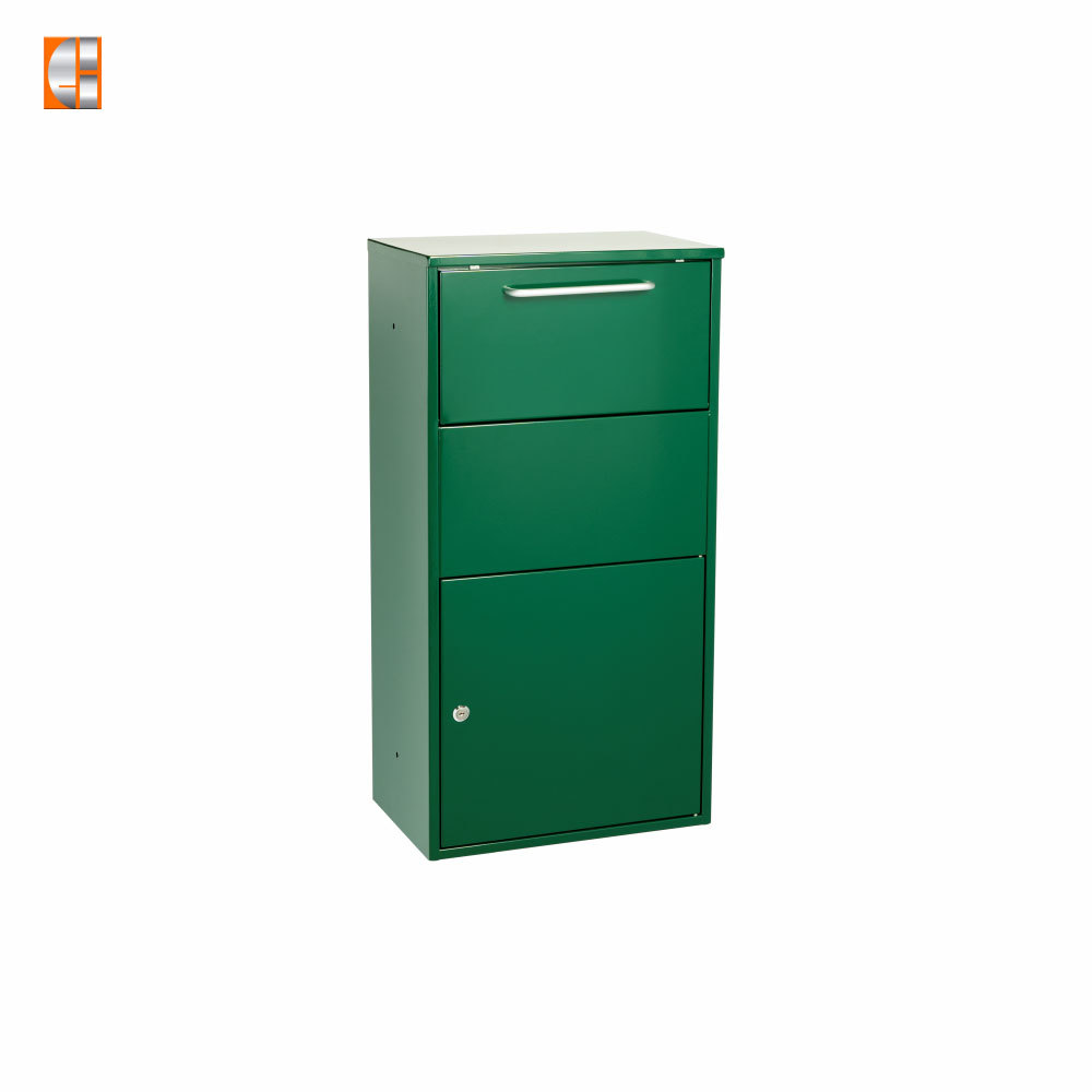 Parcel drop box steel locking package mailbox door front load  hot sale customized OEM metal manufacturer China