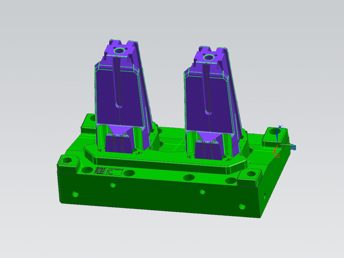Security plastic mold