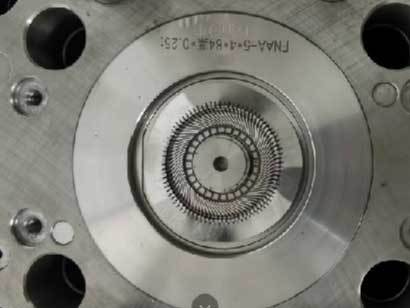 Precision die for computer fan blade