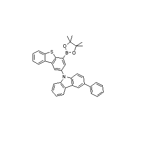 3-Phenyl -9-(4-(4,4, 5,5-tetramethyl -1,3, 2-dioxaborolan-2-yl) dibenzo [B, d] thiamine