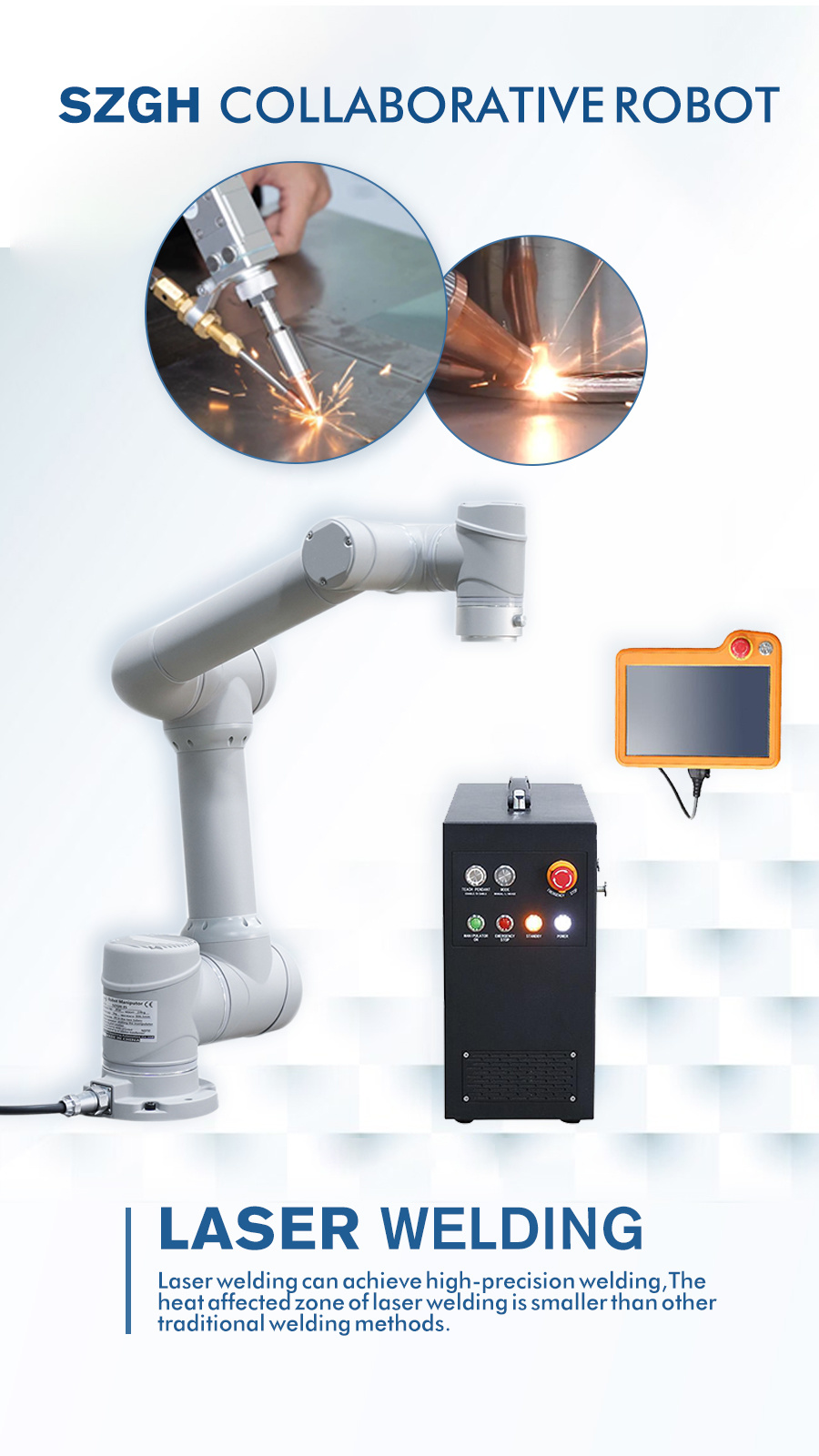 SZGH-BCK5 collaborative robot  2KW laser welding machine combined with visual tracking function