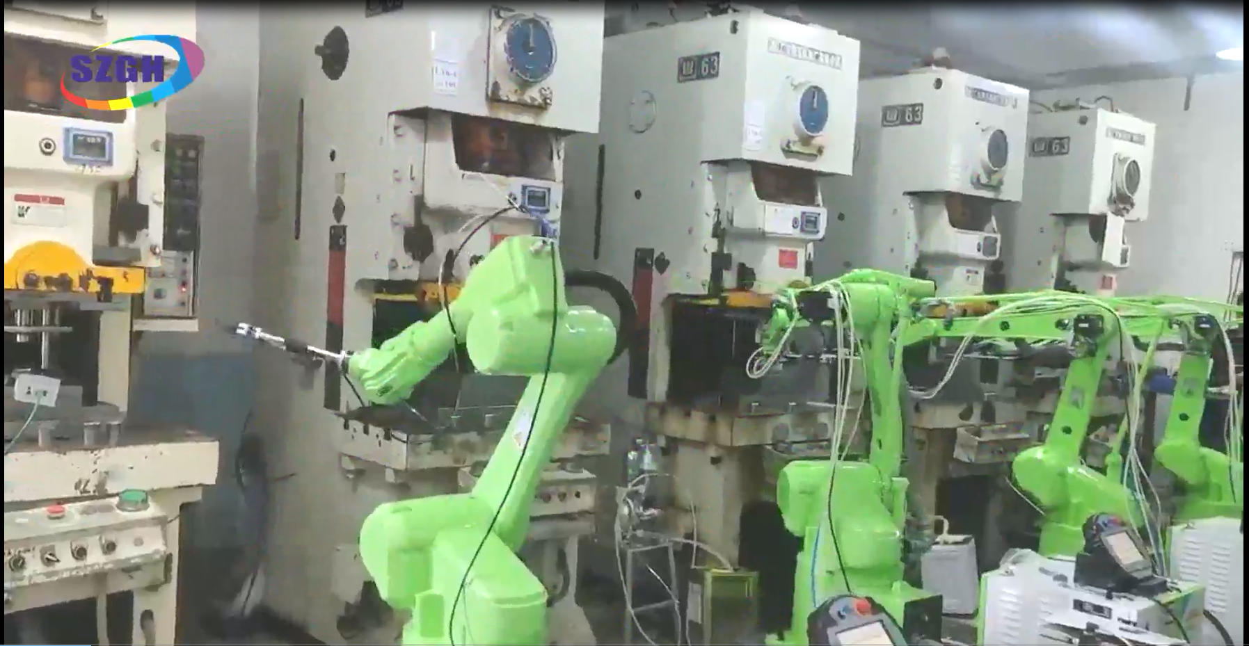 SZGH robot solution of punching machine loading and unloading