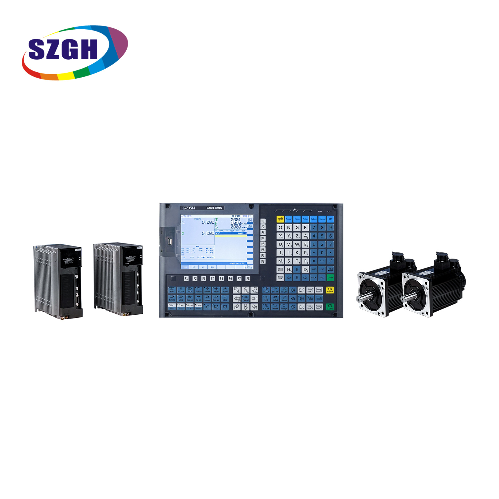 Test and operation of lathe controller SZGH-880TC
