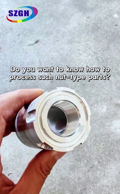 2 Axis Lathe SZGH-46J Using For Complex Parts Nut Turning