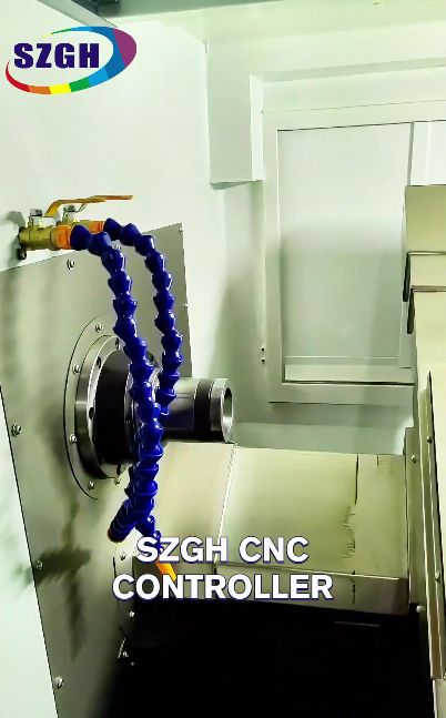 SZGH Precision Manufacturing 2 Axis CNC Turning Lathe Machine SZGH-36J Body Collet Seat Feed Port Display
