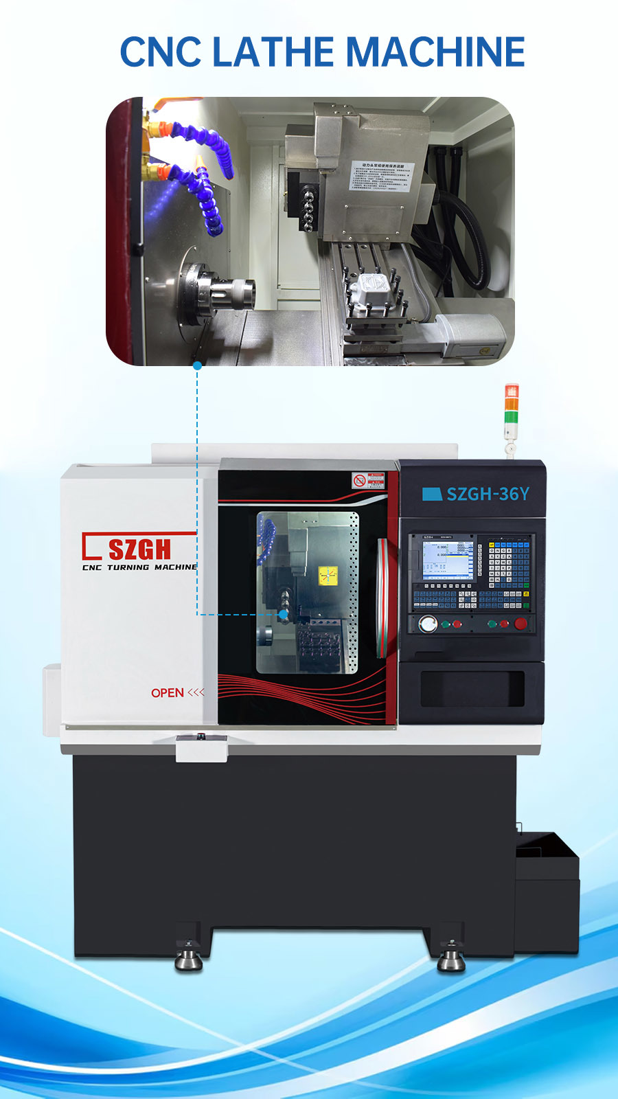 Lathe Milling Machinery For Sale Handle 6 Rows Of Tools And 4 Side Milling