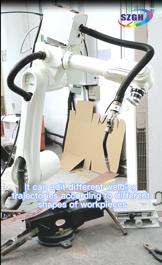 How do you used SZGH welding robot arm