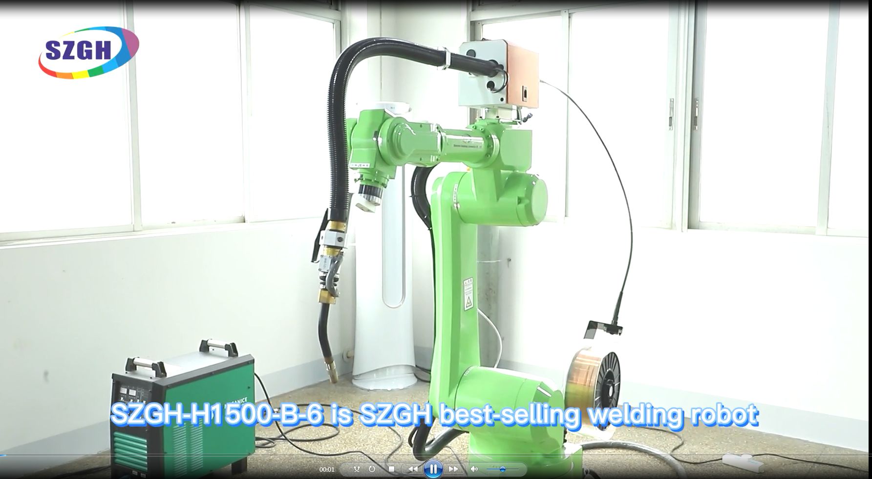 SZGH-H1500-B-6 is a SZGH best-selling welding robot equipped with a gun cleaning station, welder, and electrical cabinet