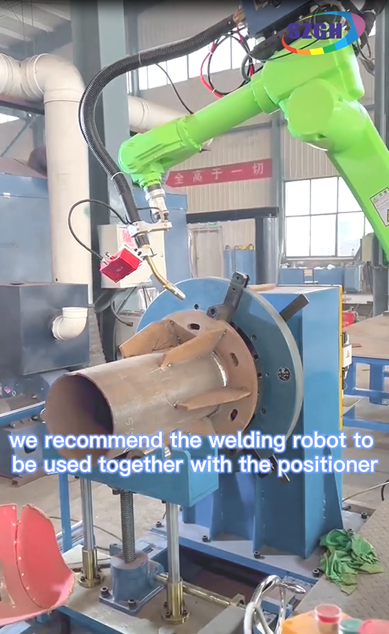 welding robot to be used together with the positioner.