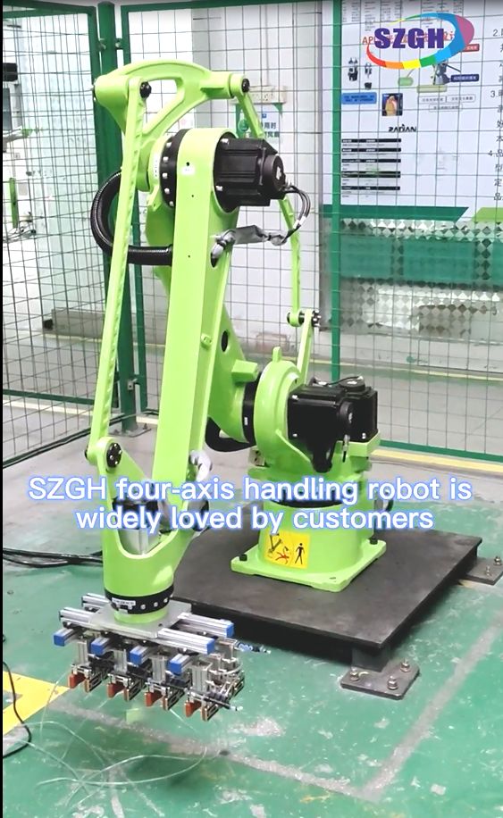 SZGH 4-axis handling robot is widely loved by customers because of its low price, high precision and high efficiency