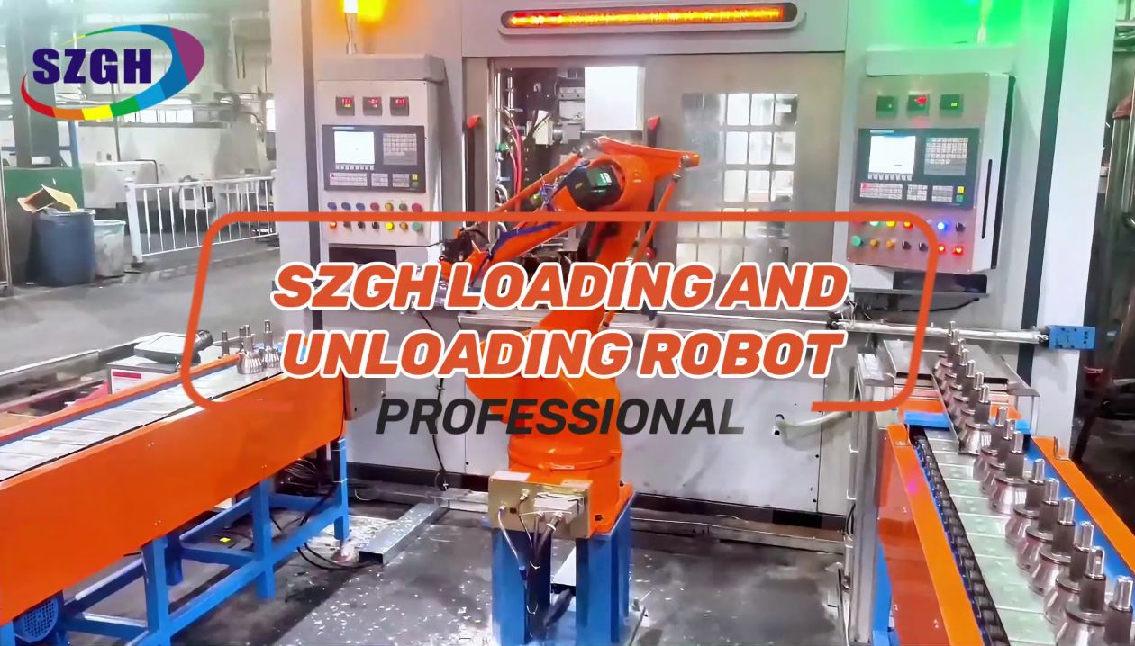 Precise grasping with zero error! Practical case video of loading and unloading of SZGH robot machine tools