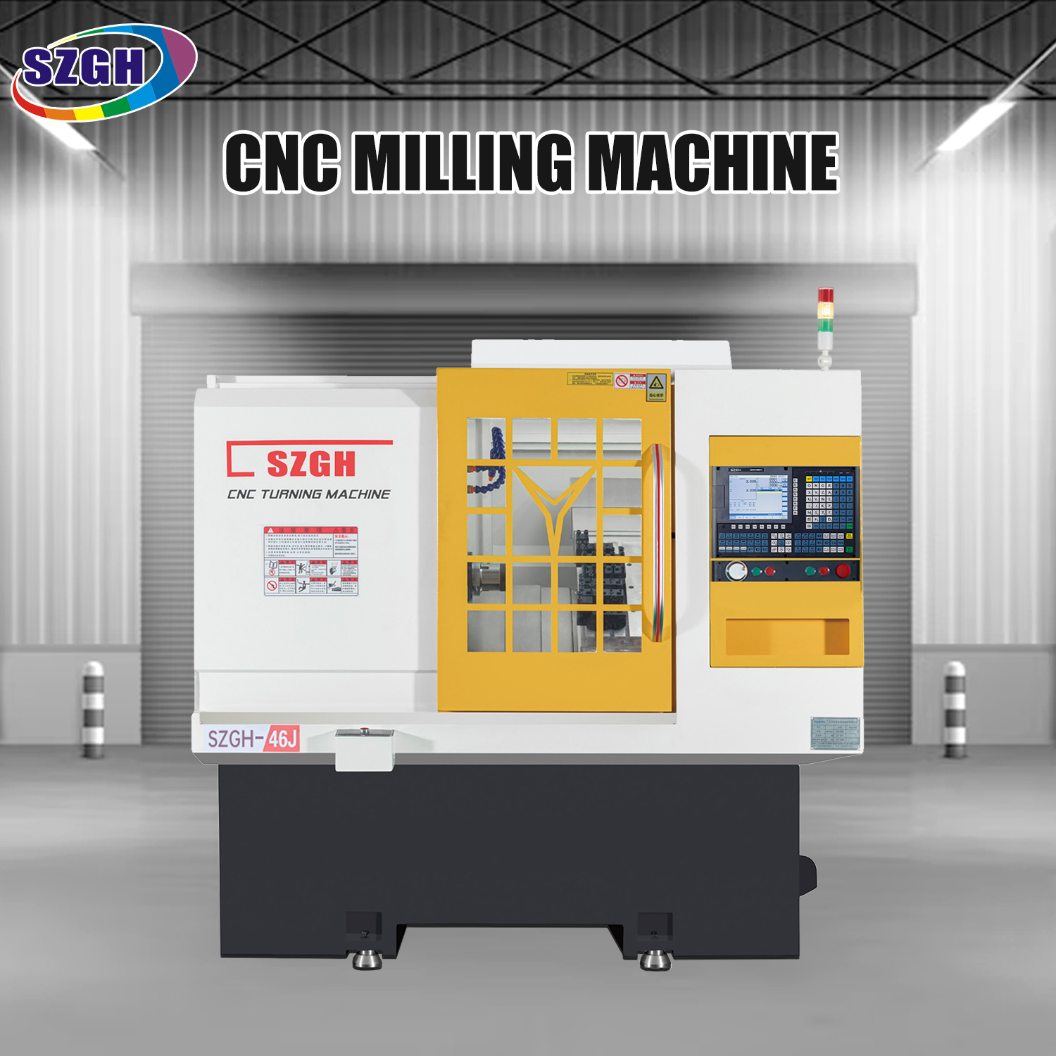 Mechanical Processing Automation Lathes SZGH-46J 2 Axis Lathe Controller System Processing Of Bar Material