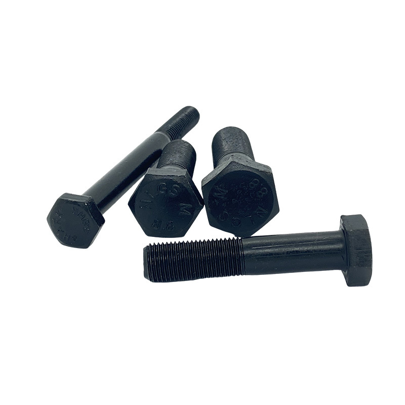 DIN933 931 HEX BOLTS GRADE8.8 10.9 12.9 BLACK